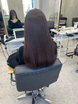 ジーナ 本八幡(Zina)&nbsp;髪質改善＊ロングレイヤーグレーベージュ＊美髪【Zina本八幡】