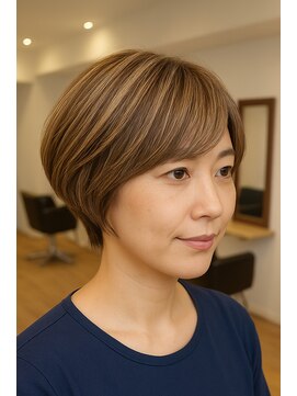 ハーツ(Heart's) 白髪ぼかし似合わせ大人ショート30代40代50代60代◎