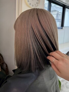 デート 下北沢(DATE) 下北沢ブリーチカラーハイトーンデザインカラー顔周りレイヤー◆