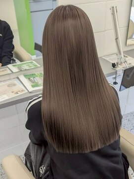 エニフォーイーストハム(Eni for eastham) 艶髪/ストレート/ロング/髪質改善/ブラウングレージュ