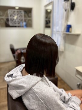 黒髪/クラゲヘアー/オリーブグレー/小顔/ココアベージュ/南草津