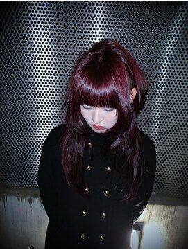 ニコ(nico...) 2000s hush cut & red color