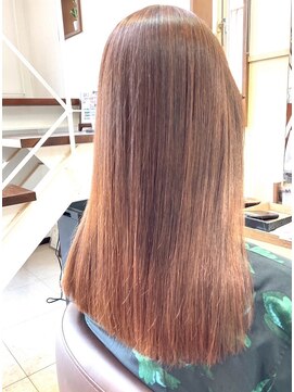 コアフィールフィス(COIFFURE fils) ストレートパーマ ベージュカラー　髪質改善トリートメント