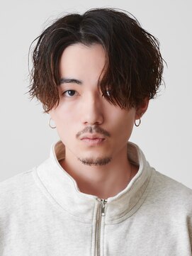 エルマーク 四条烏丸(L-MARK) センターパート/波巻きパーマ/スパイラルパーマ/men's