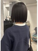 【RURI】10代20代/切りっぱなしボブ/グレージュ/福岡天神