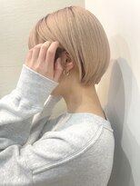 ガーデントウキョウ(GARDEN Tokyo)&nbsp;ショートボブ ミニボブ ハイトーン ミルクティーベージュ