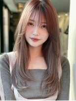 ロッソ 大橋店(Rosso) ピンクグレージュの柔らかロング【大橋】
