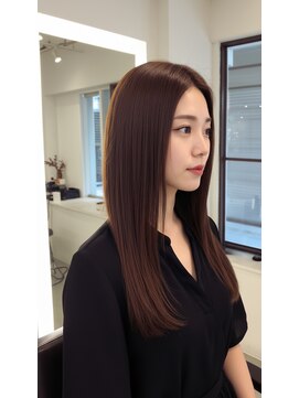 エクラートリュクス 津田沼(ECLART Luxe) すとんと流れるブラウンストレート