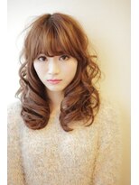 フェリシータ 緑地公園店(felicita)&nbsp;ルミエールカラー＠厚めバングエアリーカール
