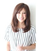 ナチュラルストレート×毛先ワンカール☆彡大人ロブ