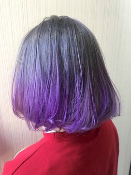 トムキャット(TOM CAT) 秋冬 ハイトーンカラー グラデーション グレーラベンダーと