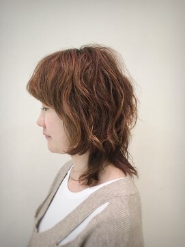 クール ヘアー ギャラリー 神明町店(COOL Hair gallery) やわらかふわふわミディ♪エアウェーブ