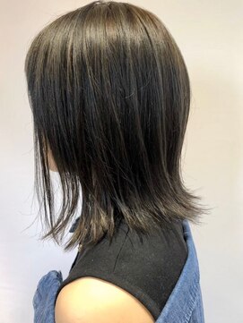 ミラシィ 稲毛(Mirashy) 【jujur Mirashy】フォギーベージュハイライト外ハネレイヤー