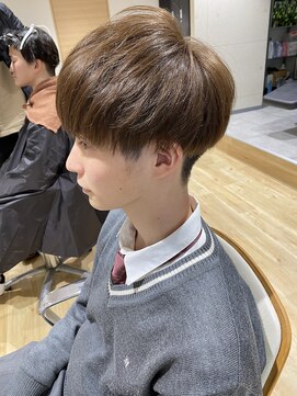 ワックス無しでもイケてるマッシュ ミルクティーベージュ L エイル アメ村 Eir のヘアカタログ ホットペッパービューティー