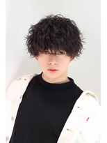 ネイビー(NAVY)&nbsp;スパイラル ウェーブミックスパーマ