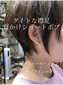 ヘアドネーションでイメチェン！襟足タイトなショートボブ2