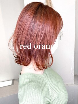 ミシェリー(misherry) 小顔くびれミディ20代30代イルミナボブレッドオレンジ韓国風