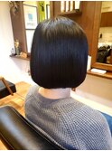 切りっぱなしボブ