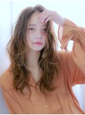【柴田彩香】ニュアンスウェーブロング☆センターパート