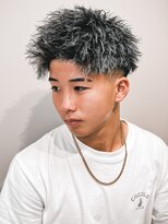 ルースト 渋谷店(ROOST)&nbsp;ジェットモヒカン/ツイストパーマ/ホワイトハイライト