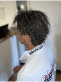 ハイライトメッシュ×ツイストスパイラルパーマ