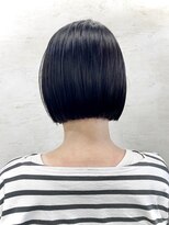 アンジェリカ(Angelica Total Beauty Lifestyle Design)&nbsp;ボブ 切りっぱなし 小顔カット アッシュブラック