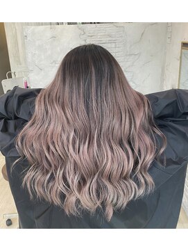 ピヨン 心斎橋(piLLon) バレイヤージュ☆ピンクラベンダー