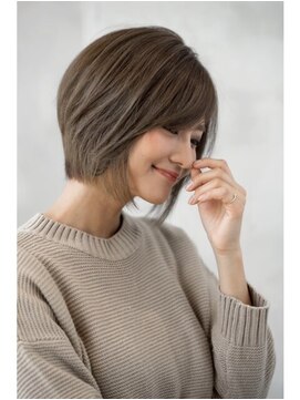 オースティン 調布アミックス(AUSTIN) 大人かわいい前髪セシルカットココアブラウンフリンジウェーブ