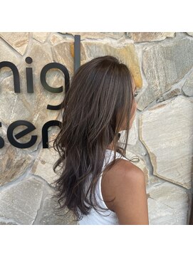 ナチュラルハイセンス 本店(natural high sense) 極細ハイライト　白髪ぼかし　くすみベージュ系