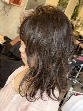 ヘアーエポック(hair epoque) 大人可愛い大人美人透明感カラーグレーベージュ