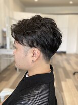 イースタイルコムズヘア 柳通り店(e-style com's hair)&nbsp;#メンズショート#メンズパーマ#アップバング