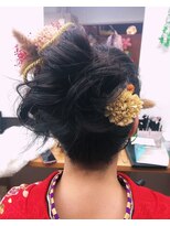 ナンバーエイト(number eight)&nbsp;ボリュームアップスタイル 結婚式 お呼ばれヘア 二次会ドレス