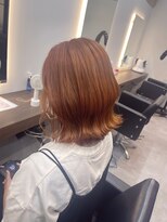 ジーズ(G's)&nbsp;ブリーチカラーでオレンジブラウン♪