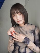 ヤイエ 青山店(yiye)&nbsp;大人ボブ大人ショートボブ切りっぱなしボブ前髪あり前下がりボブ