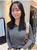 透明感髪質改善ベージュダブルカラーミルクティーグレージュ