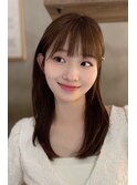 艶々髪質改善ストレート暖色カラー
