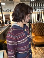 トレンチ(TRENCH)&nbsp;ボブ レイヤー パーマ 顔まわり