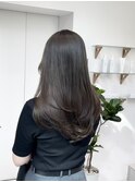 ネビージュ/ロングレイヤー/似合わせカット/暗髪