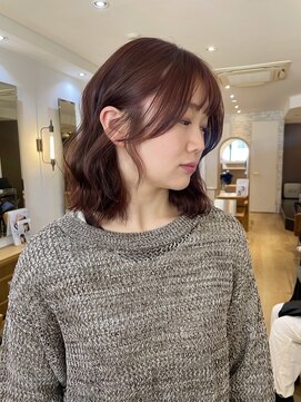 トゥルース 上野店(TRUTH) bob×暖色カラー