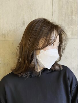 ハーフアンドハーフ(HALF and HALF) オリーブベージュ/レイヤー/髪質改善/艶髪/地毛風ストレート