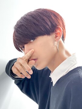 エルマーク 茨木(L-MARK) マッシュナチュラルカラーマッシュメンズヘアカラーツーブロック