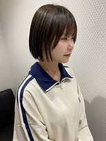 サロンドフィール 永山店(Salon de feel)&nbsp;#ショート#ショートボブ#ぱっつんボブ#ブラウンカラー