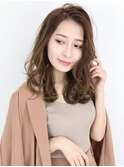 艶髪♪透明感マロンベージュ×ウェーブヘア