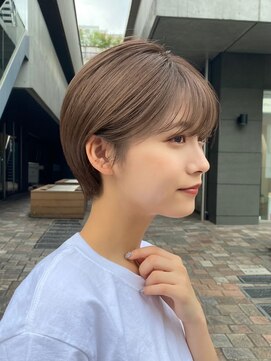 ガーデンヨコハマエスト(GARDEN YOKOHAMA est) ショート ショートボブ ハイライトカラー 縮毛矯正 夏