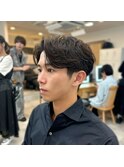 韓国風センターパート/カルマパーマ/毛流れセンターパート