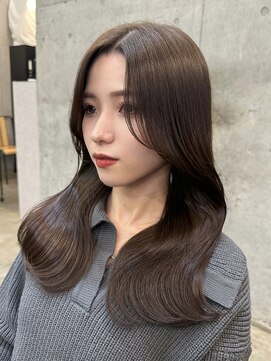 メラク(Merak) 大人可愛い×透明感カラー小顔レイヤーロング【20～40代】