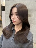 大人可愛い×透明感カラー小顔レイヤーロング【20~40代】
