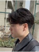 メンズ センターパート メンズパーマ 毛流れパーマ