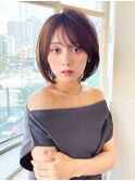 ひし形ショートボブゆるふわボブ【浦和】