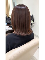 ヘア&エステ ヒロイン 西武池袋店&nbsp;大人上品外ハネミディアムボブスタイルヘア。